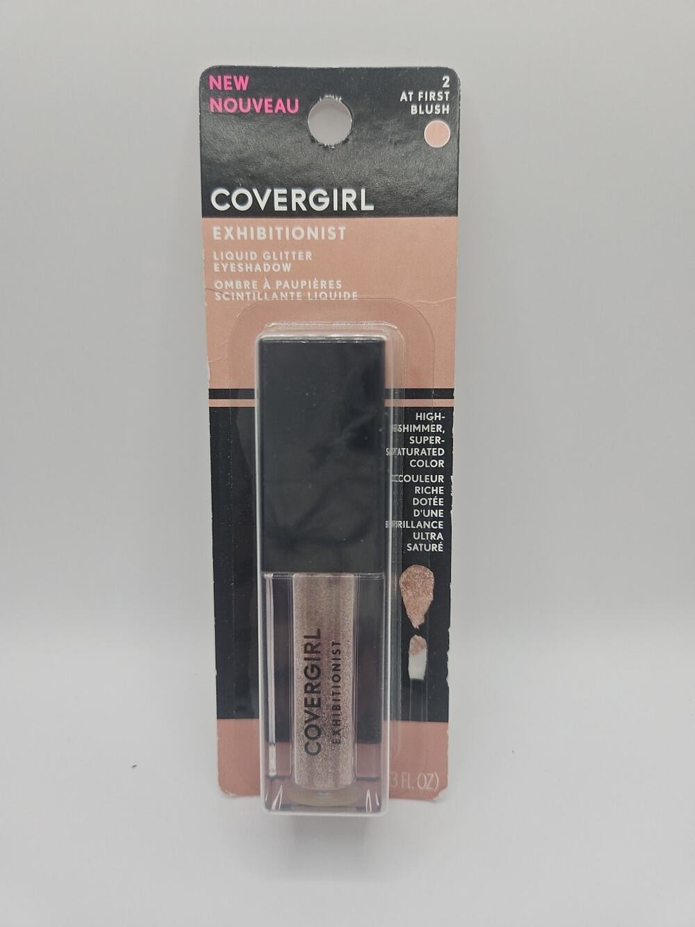 COVERGIRL Eye Shadow Exhibitionist Liquid Glitter AT FIRST BLUSH 0.13 FL OZ NEW!